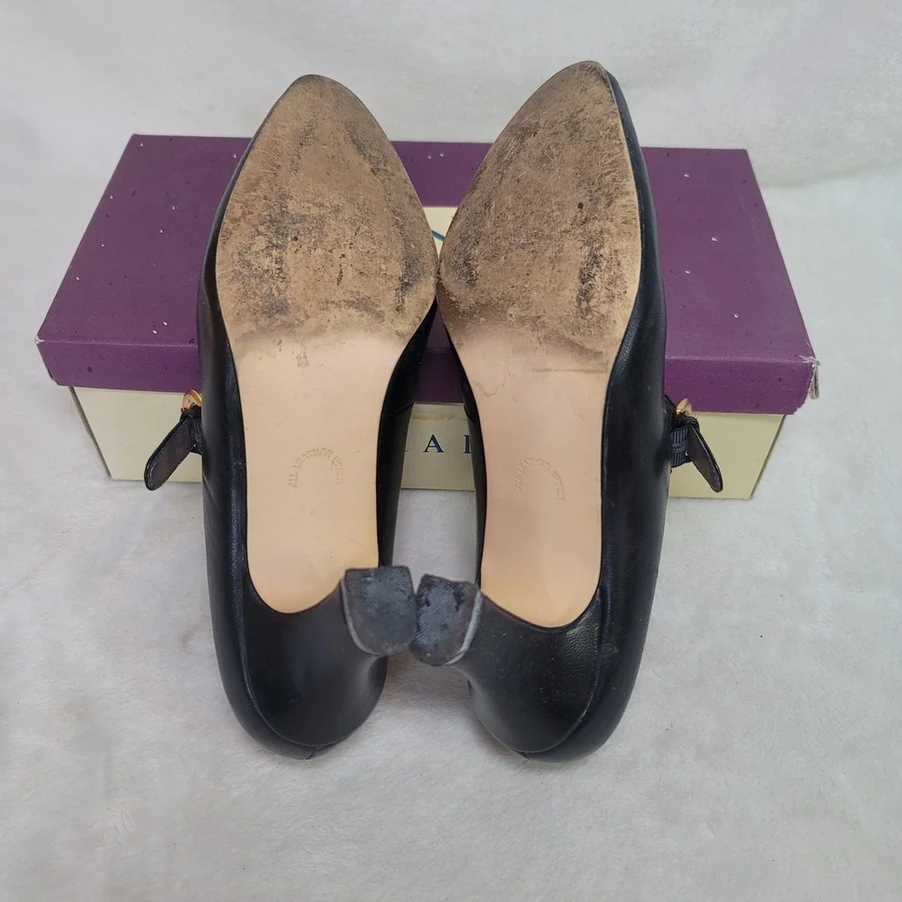 Naturalizer Y2K Witchy Mary Jane Heels Black Whimsigoth Twee Career‎ Size 6.5 M